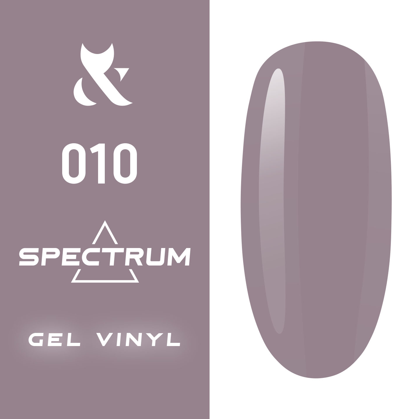 Гель-лак F.O.X Spectrum Gel Vinyl 7 мл № 010 (Цвет: серо-сиреневый )